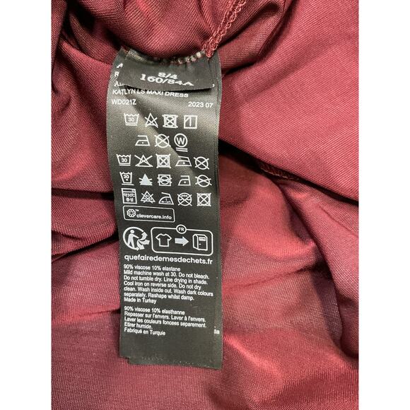 Allsaints 'Katlyn' Red Viscose Maxi Dress Size 4 - Picture 5 of 5